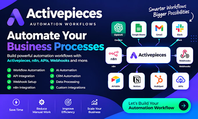 create activepieces automation workflows n8n ai API webhooks integrations