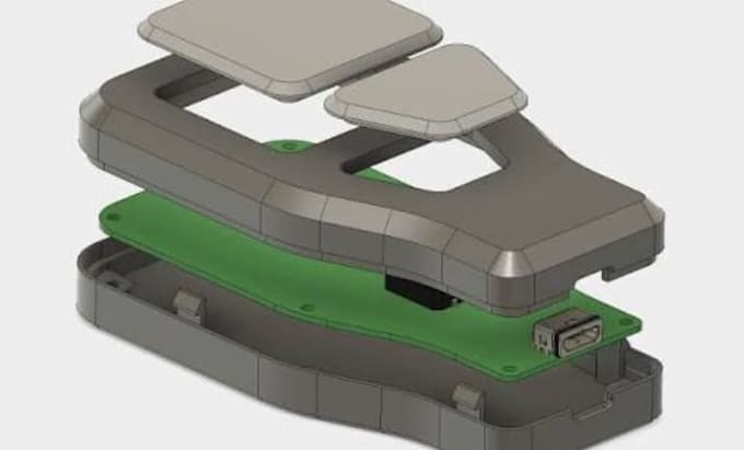 design custom sensor housing enclosure 3d cad model