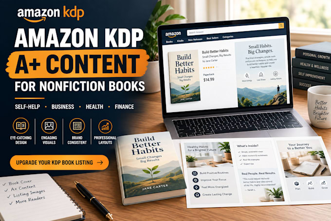 design amazon kdp a plus content for nonfiction books