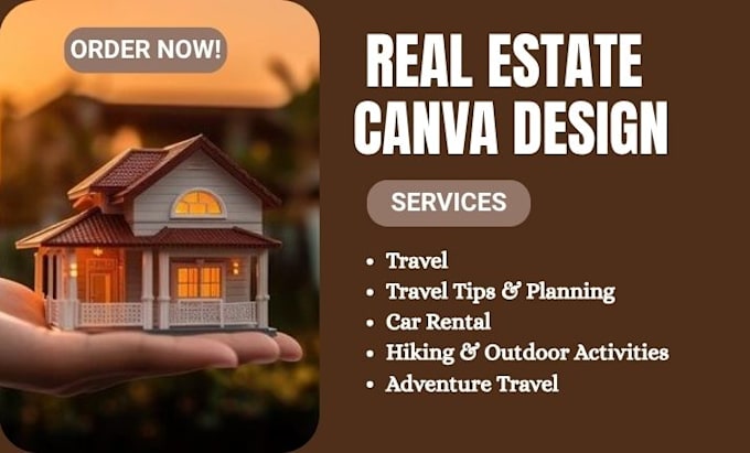design professional real estate templates in canva