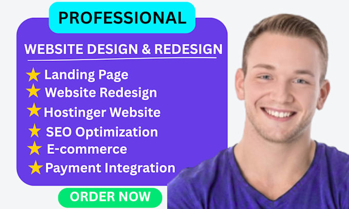 design, redesign, or build your hostinger wordpress website