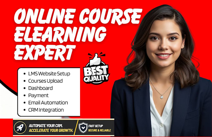 build online course tutor lms elearning website design learndash lms website