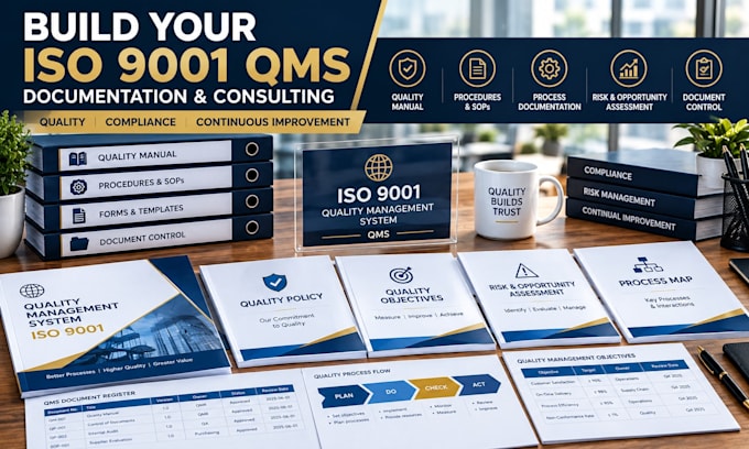 provide iso 9001 qms documentation and audit support