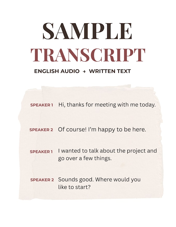 accurately transcribe english audio and video