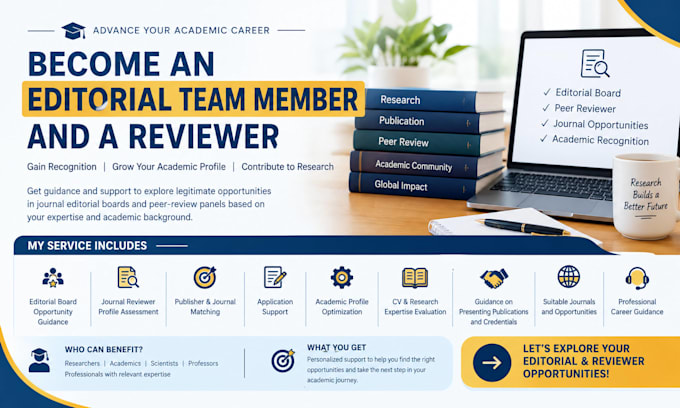 help you become editorial team member and a reviewer