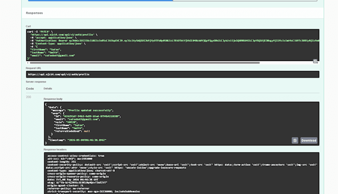 perform manual QA testing and api testing for your websites