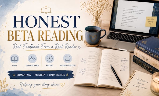 be your honest beta reader for romance and fantasy