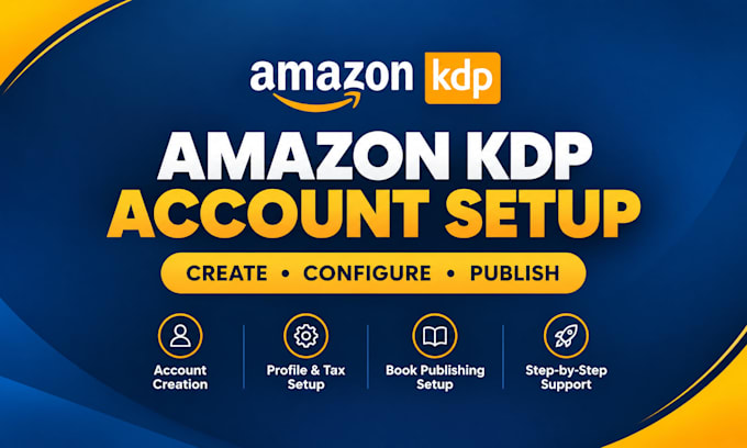 create amazon KDP account creation amazon KDP setup kindle publishing profession