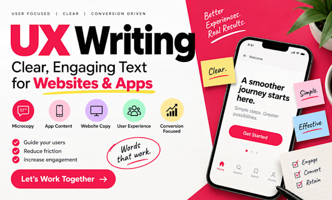 ux writing content ux copywriting microcopy apps websites and saas