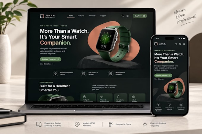 design a high converting startup landing page UI UX