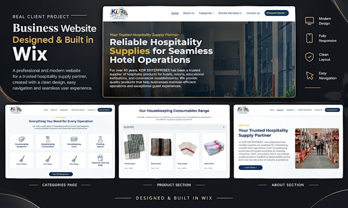 design a professional wix website