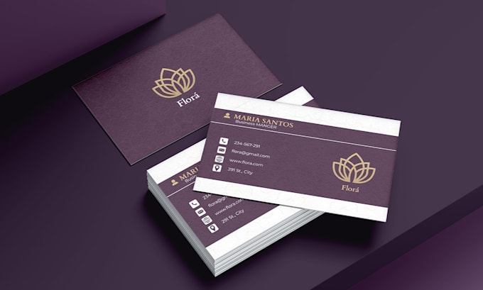 design a clean and professional modern business card