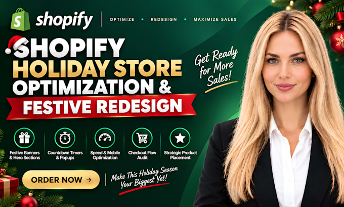 do shopify holiday store optimization and festive redesign