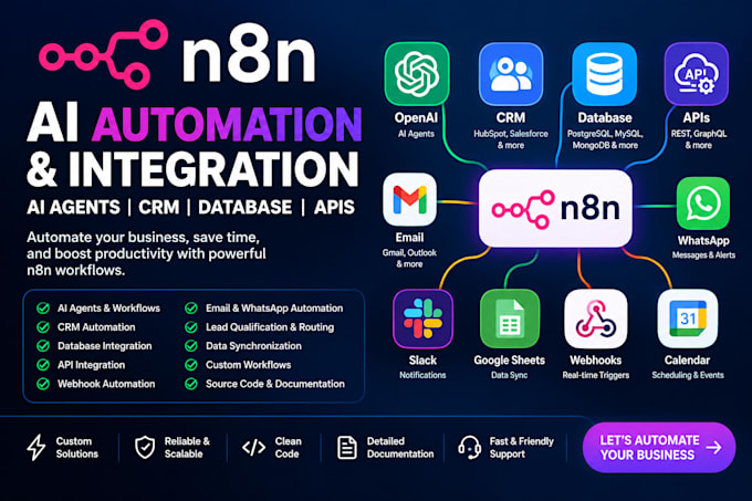 claw n8n ai automation crm workflow ai agent open claw setup api intergration