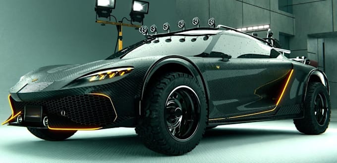create realistic 3d car modeling, car renders, 3d vehicle design 3d printing