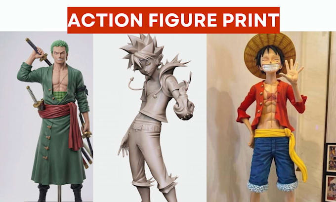 create custom anime action figure 3d model for 3d printing collectible figurine