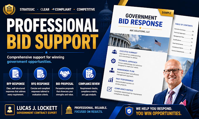 write professional rfp and rfq responses for government contracts
