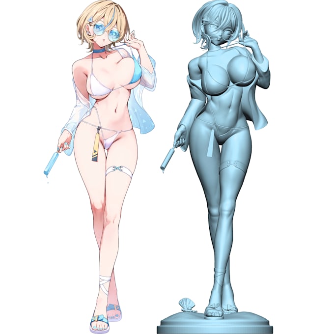 create a custom 3d character sculpts