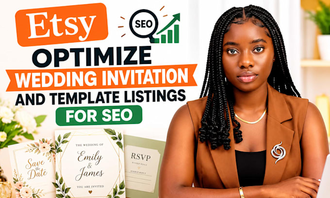 optimize etsy wedding invitation and template listings for SEO