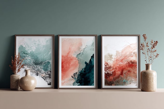 design trendy wall art or printable posters