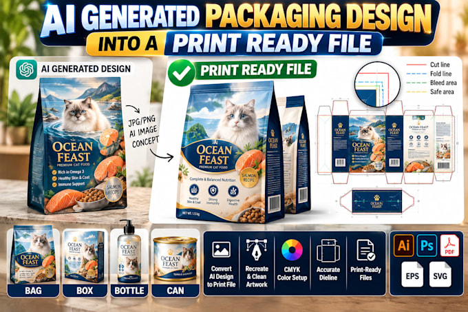 turn your ai generated packaging design into a print ready file