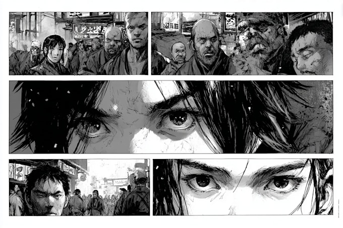 draw amazing comic or manga page