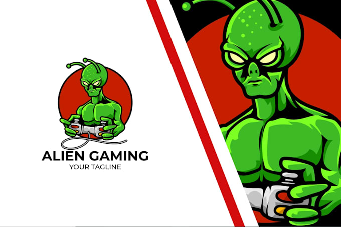 design a cool and creative high quality alien logo