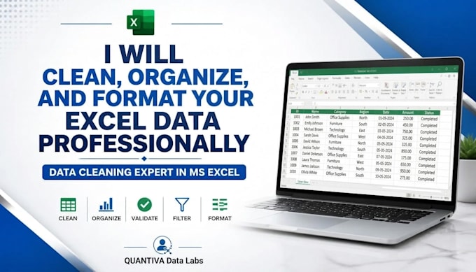 clean, organize, and format your excel data professionally