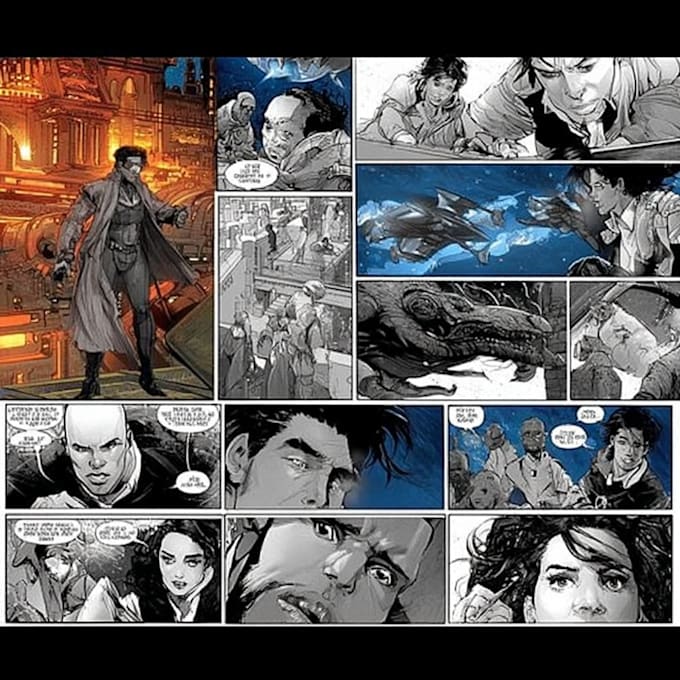 draw professional comic pages art
