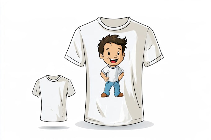 create a cartoon tshirt design
