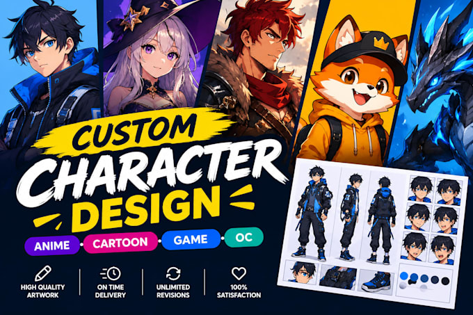 create a unique custom character design for you