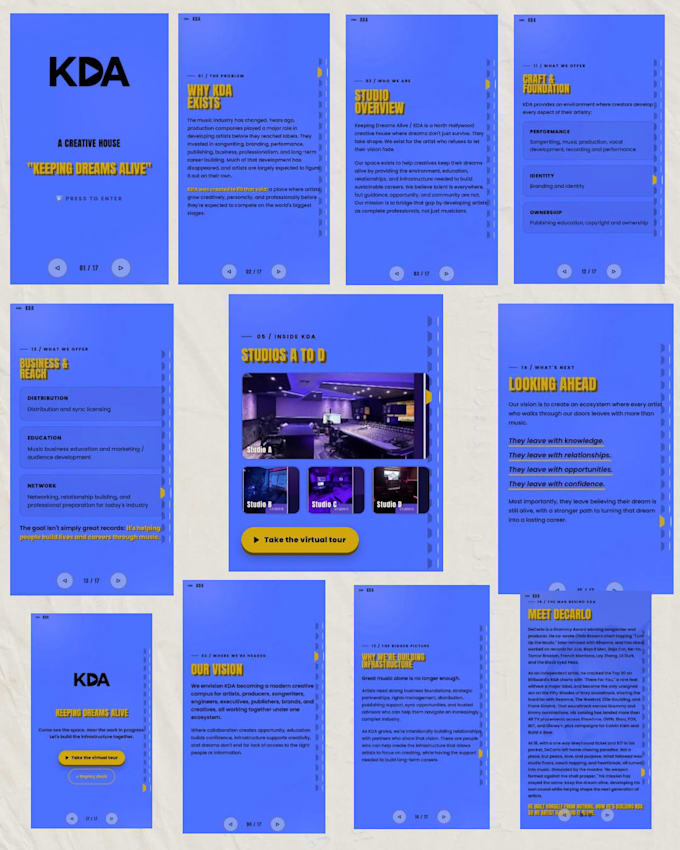 design an immersive 3d brand world, not just a website
