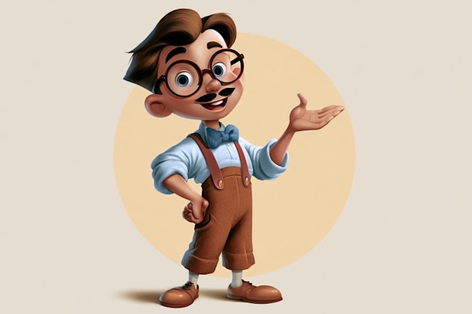 illustrate retro cartoon vintage character mascot