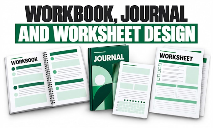 design lead magnet, PDF ebook, workbook, journal, and worksheet