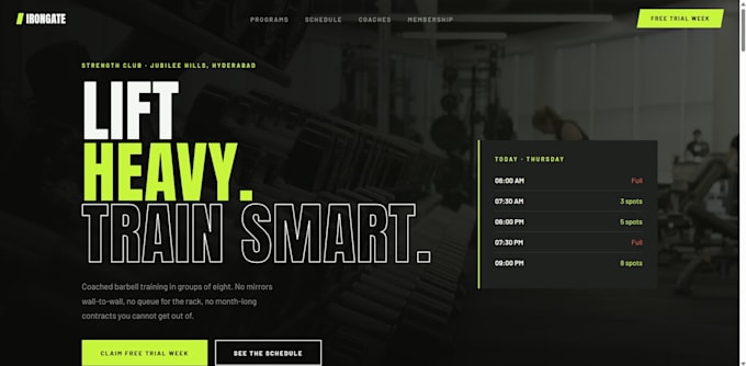 make professional grade websites and landing pages