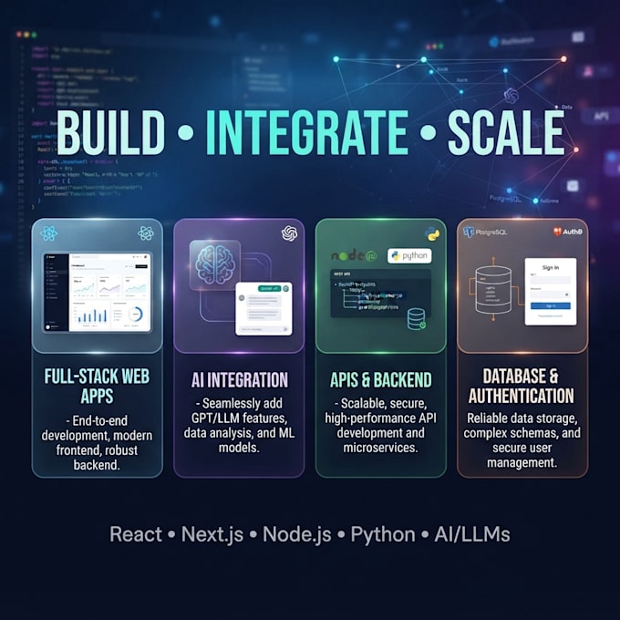 build a full stack web app with ai integration