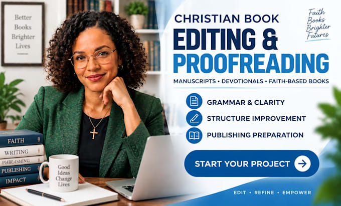 edit and proofread your christian book, devotional, or manuscript