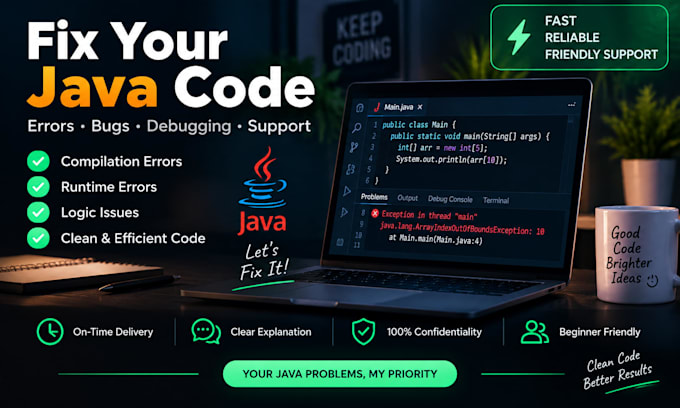 debug and fix your java code