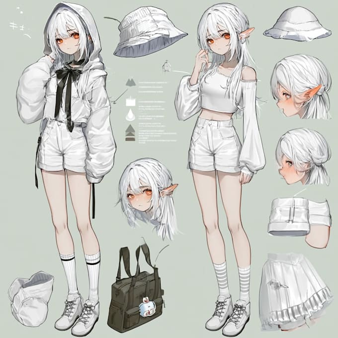 draw anime character illustration