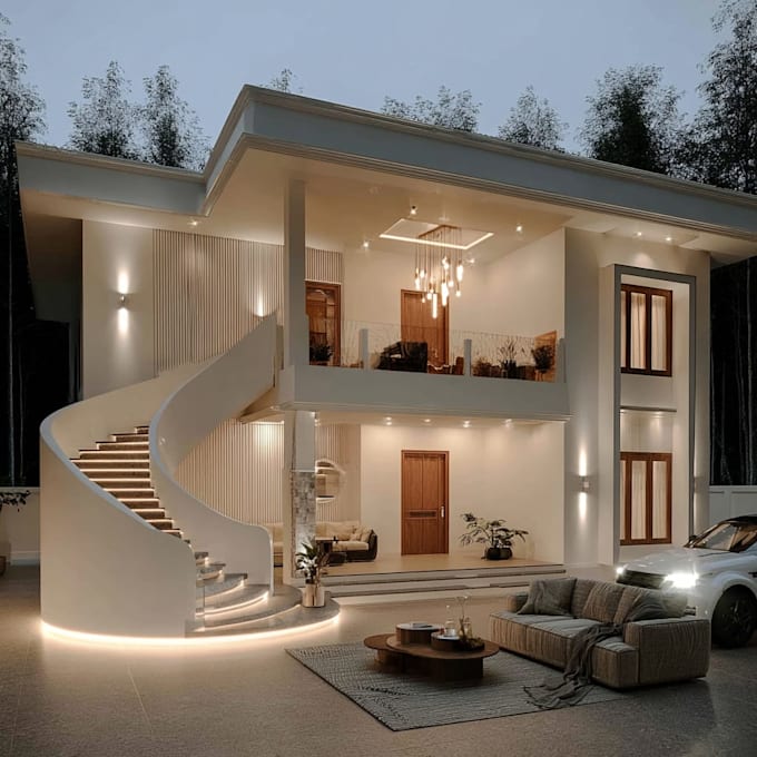 create 2d home design models and exterior renderings
