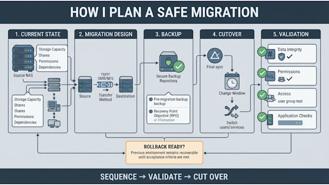 l plan your nas migration and cutover