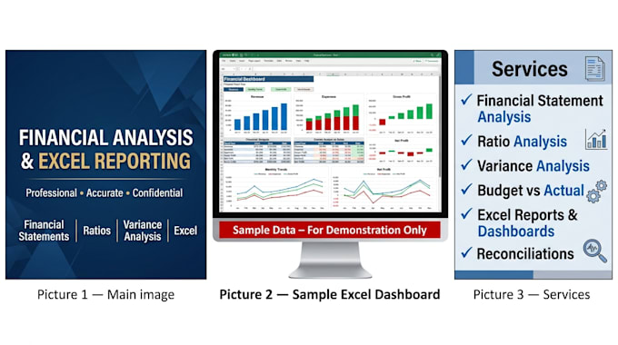 do financial analysis, financial reporting and excel spreadsheets