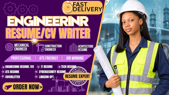 write an ats optimized engineering resume, CV , cover letter