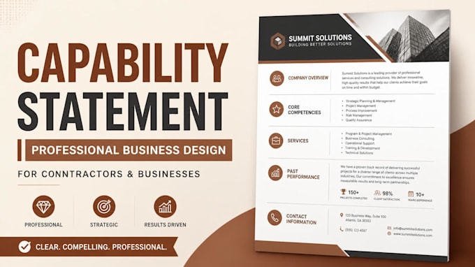 create a professional capability statement for your business
