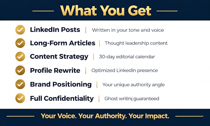 write linkedin content and ghostwrite for executives