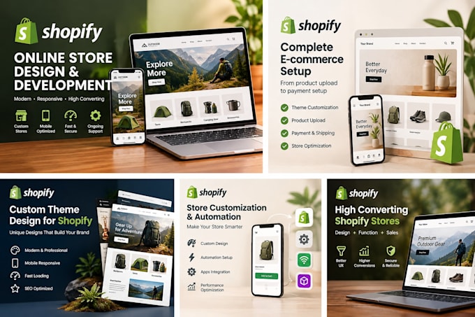 build, redesign or fix your shopify store for more sales