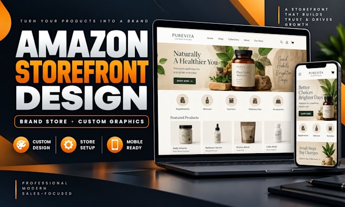 design a professional amazon storefront and amazon brand store