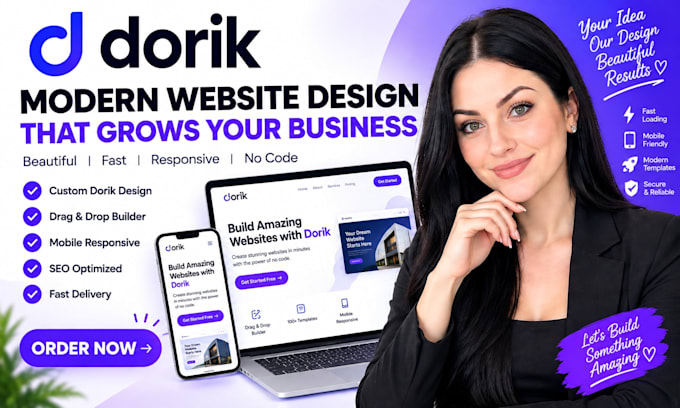 build dorik website design dorik redesign develop responsive dorik website