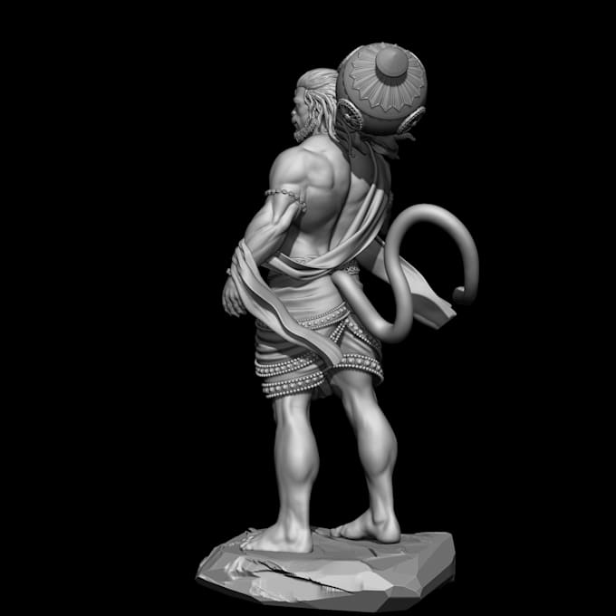 do realistic 3d character sculpting rigging and game character model