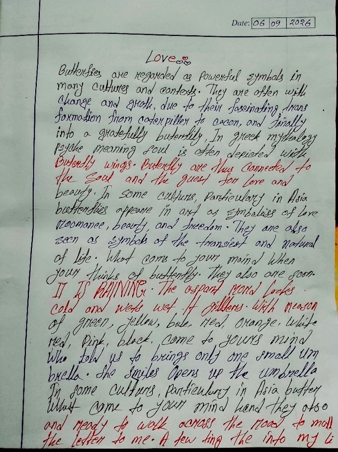 write anything with my beautiful handwriting
